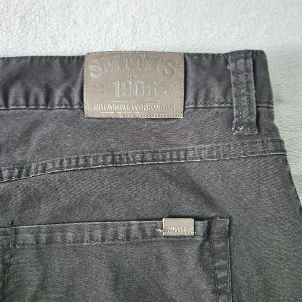 Smith's Workwear Jeans‎ Mens Size 42x32 Black Denim Buffalo Relaxed Work